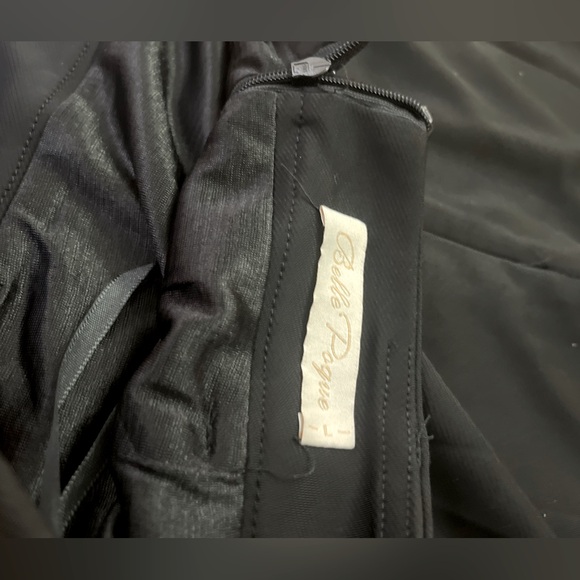 NWOT Belle Poque Elegant Ruched Pencil Skirt Black High Waist Business Skirt - Picture 10 of 15